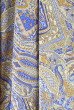Load image into Gallery viewer, Blue/Gold Paisley
